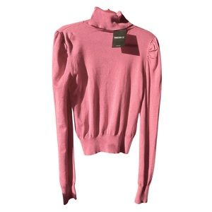 Forever 21 Bubblegum Pink Turtleneck (Size M, Fits Small) – Brand New
